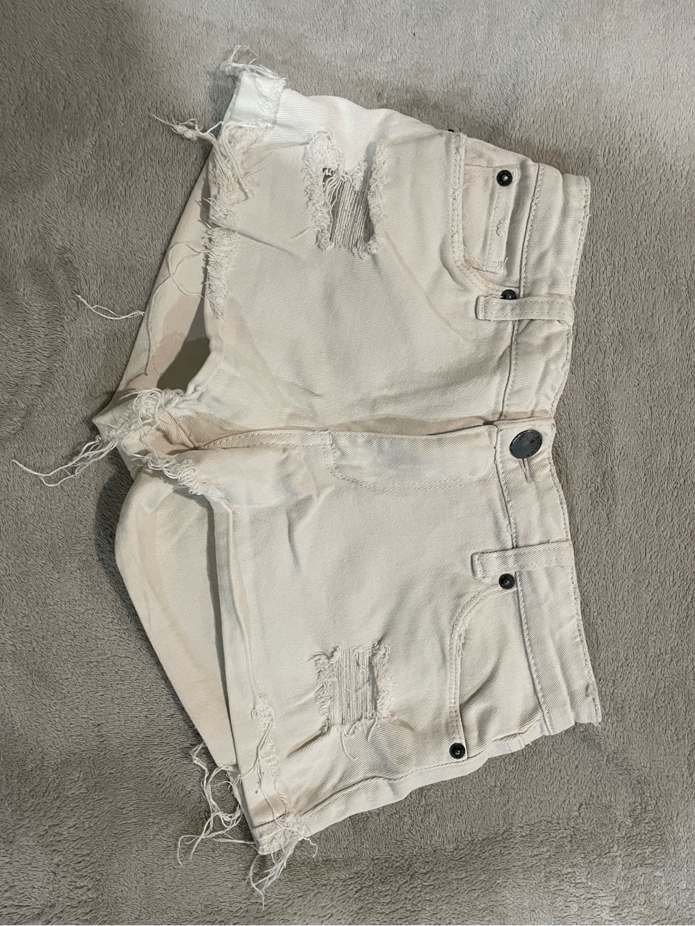 STS Blue White Distressed Women's Denim Cutoff Shorts